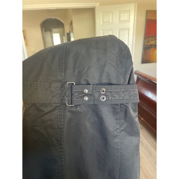 Eddie Bauer Womens‎ Black Barn Rain Parka Coat Size L Jacket Adjustable Pockets - Picture 5 of 8